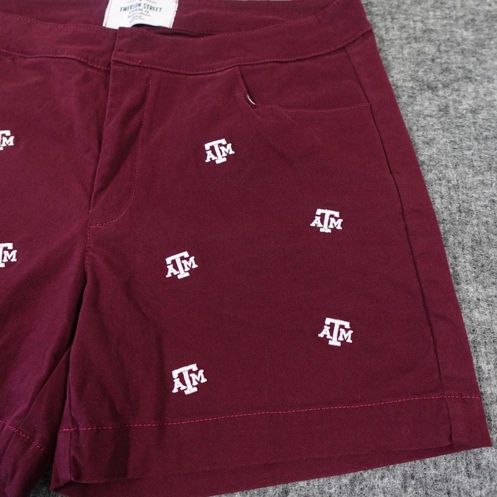 Emerson Street Texas A&M Aggies Shorts Womens‎ Medium Maroon Embroidered Logo - Picture 4 of 9